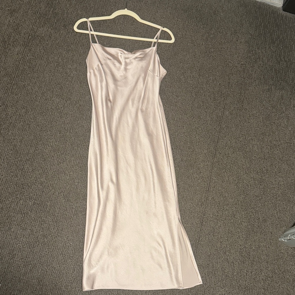Express Elegant Satin Slip Dress